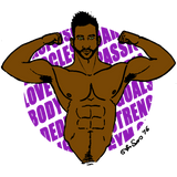 Discipline design Black muscle Bodybuilder Gym Men of Dado