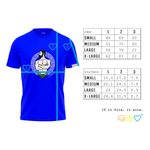 Greek T-shirt size chart centimetres inches